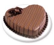 Heart Shaped Chocolate Cake :2kg