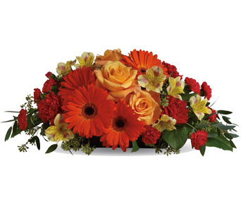 Basket of assorted flowers