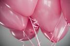 Pink blown balloons