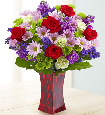 roses in a vase 