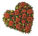 Heart Shaped Roses Arrangement