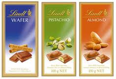 2 bars Lindt chocolate