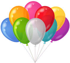 15 air blown balloons