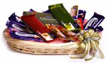 chocolates in a basket