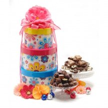 Large gifts basket 1/2Kg Mix Mithai 1/2Kg Cookies, Chocolates