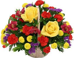 Flowers in a basket