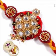 Rakhi with beads and om