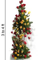 Tall roses arrangement