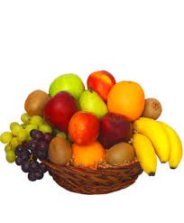 4 kg fresh fruits in a basket