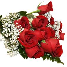 10 red roses bouquet