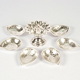 Silver plated diyas