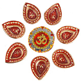 Set of seven diyas