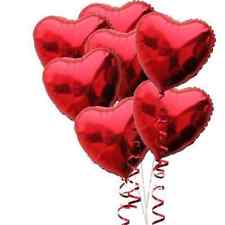 10 gas heart balloons