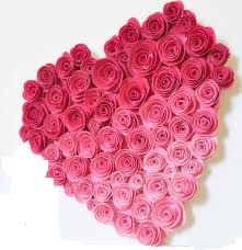 100 ombre roses heart