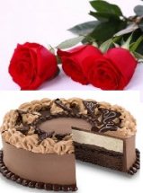 Black forest cake with roses free