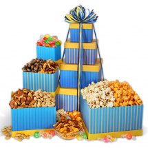 Large gifts basket, 1/2 Kg Mix Mithai, 1/2 Kg Cookies, Cadbury Chocolates, 1/2Kg Dry fruits, 1/2 Kg chocolate Cake