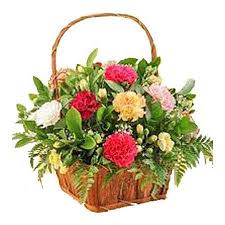 Assorted flowers basket