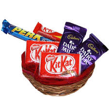 Small chocolate basket