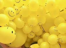 20 helium smiley balloons