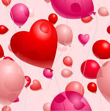 30 heart shaped gas balloons